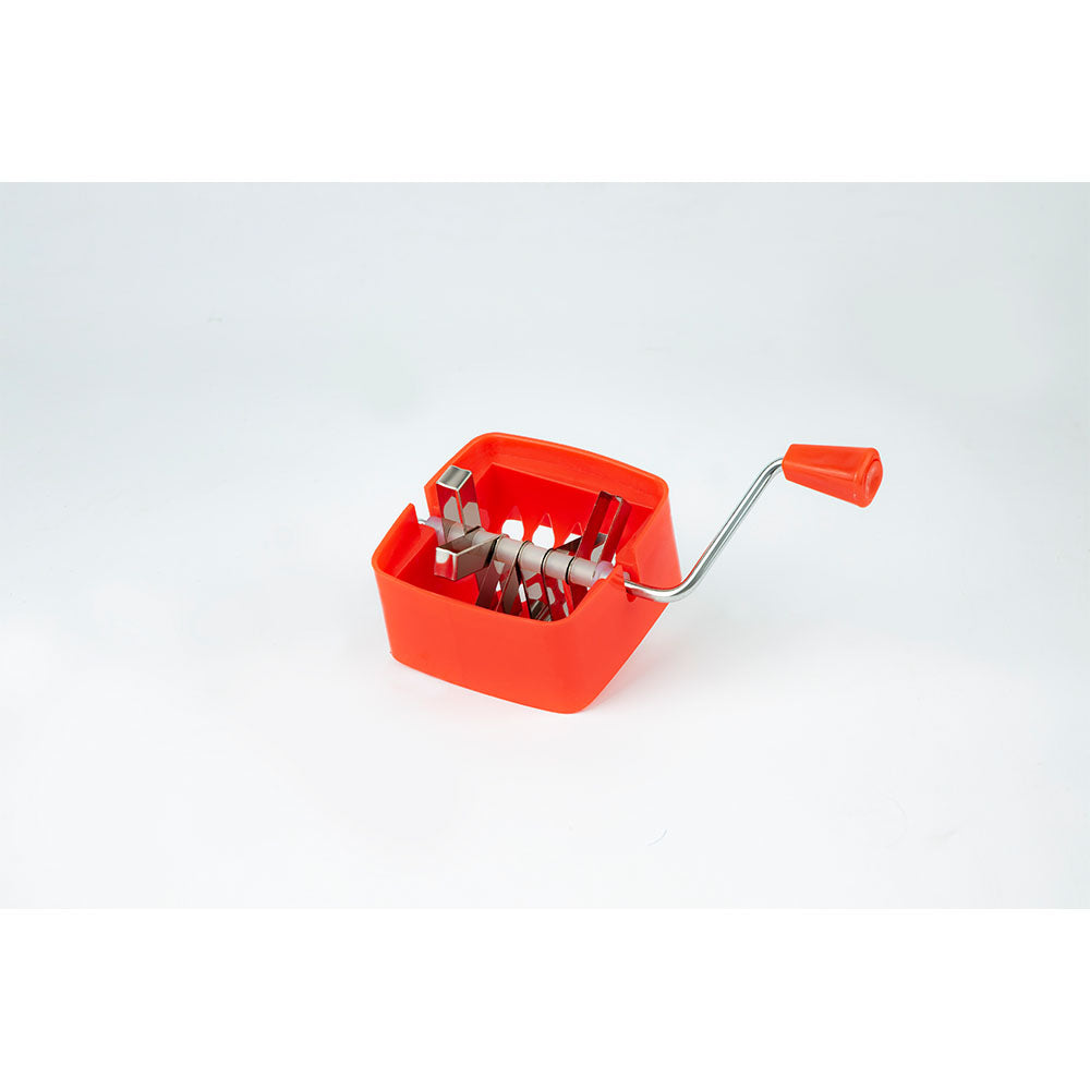 Compact and efficient chopper for quick preparation of vegetables, fruits, and spices.