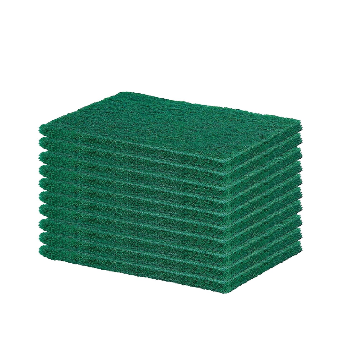 Green scrubber pads for cleaning kitchen utensils and tiles