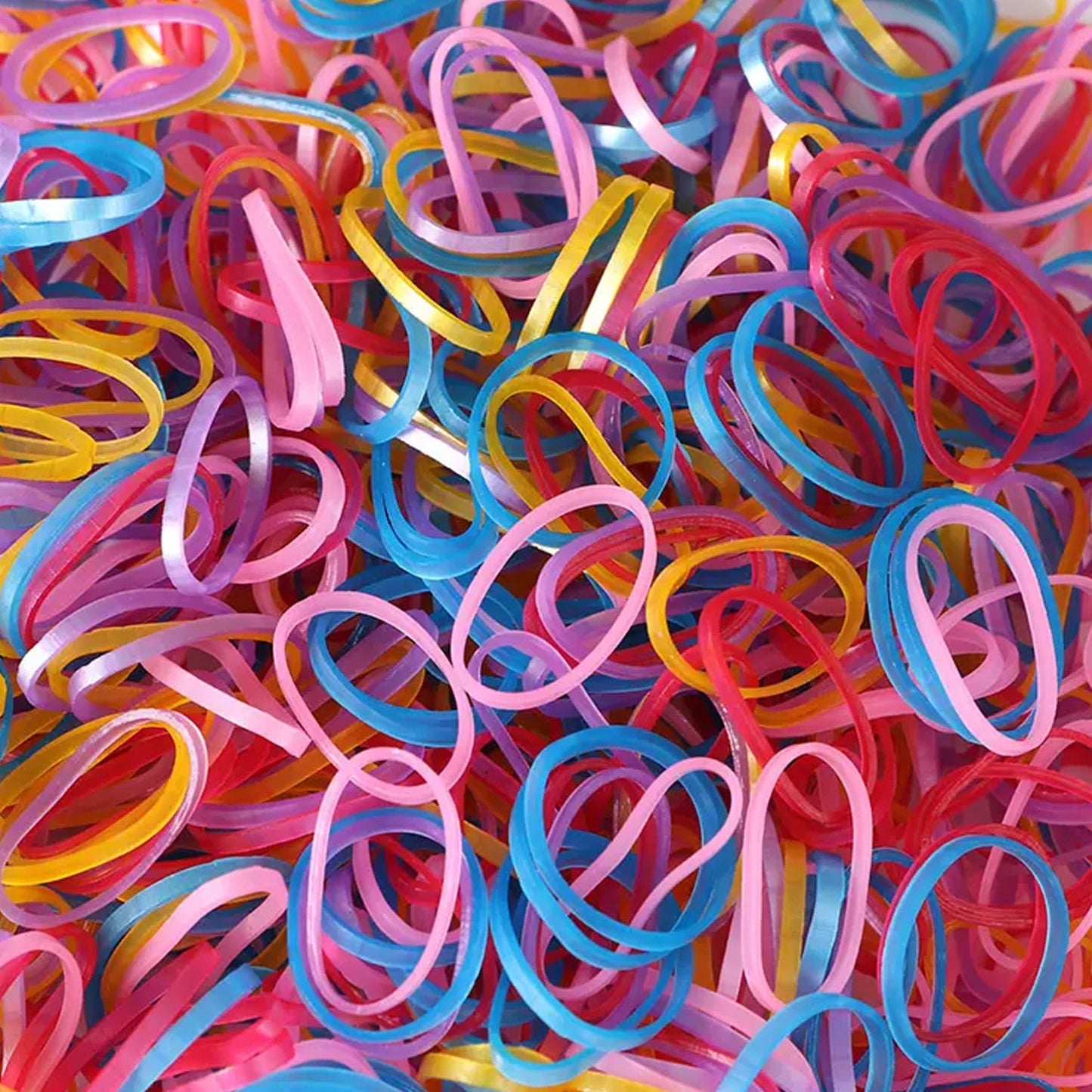 Strong & Reusable Rubber Bands: Multicolor for Office, Home & School