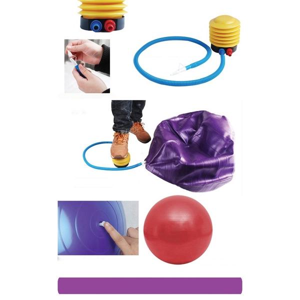 580 Anti-Burst Gym Ball with Pump (75 cm) DeoDap