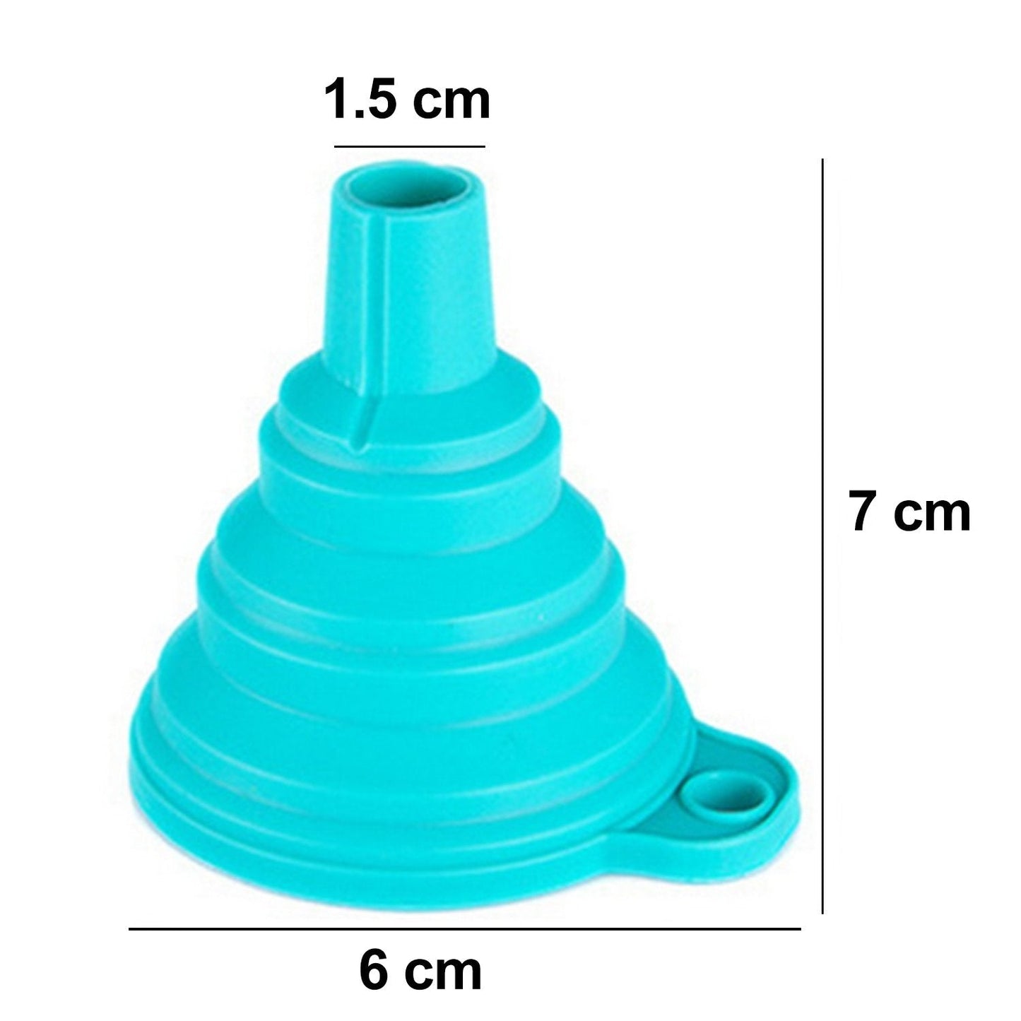 Silicone funnel for oil and juice pouring.