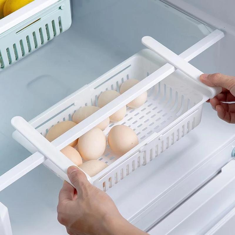 2336 Expandable Adjustable Multipurpose Fridge Storage Basket ( 1 pcs ) 