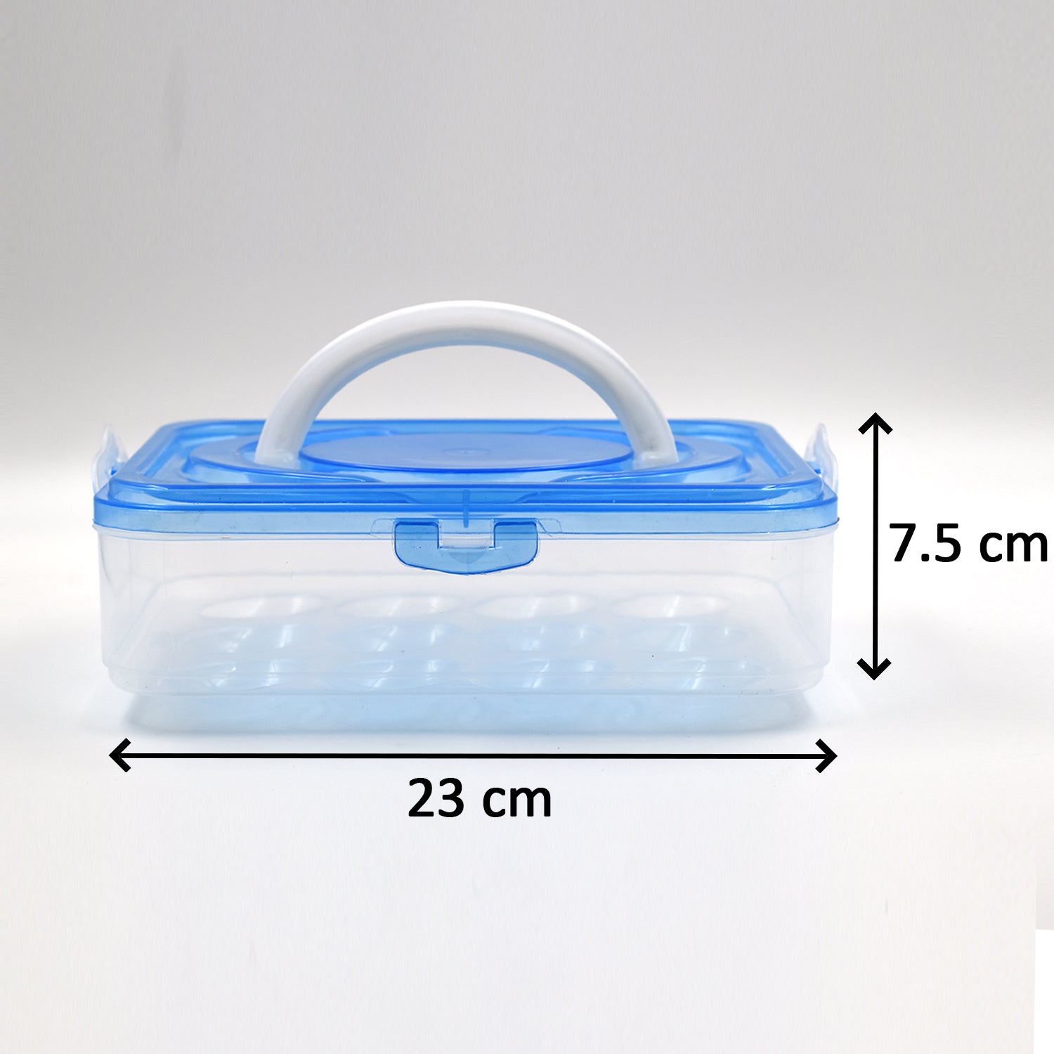 Egg storage box with 12 compartments for organized refrigeration of eggs