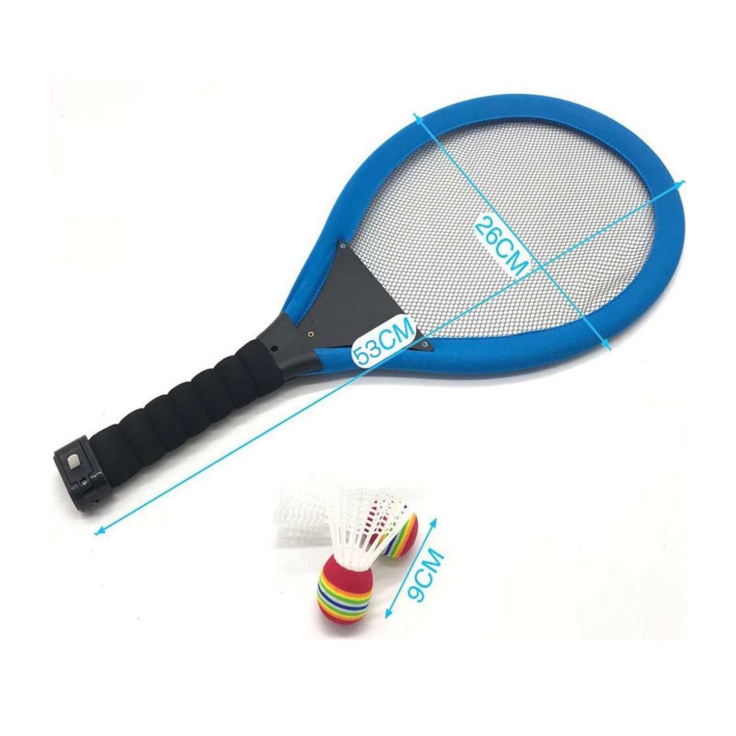 Bright LED badminton set for outdoor play