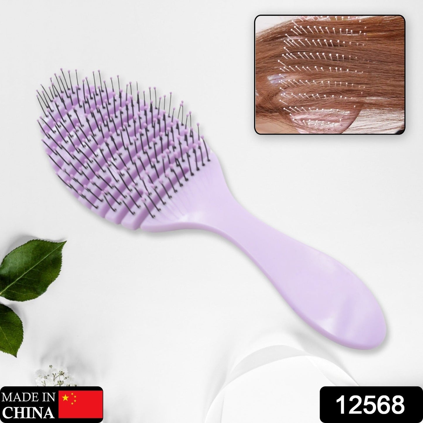 Anti-static Scalp Massage Hair Brush Comb for Curly Straight Hair,  Womens Hair Brush Wet, Detangling Brush for Curly Hair Detangler, Wet Hair Brush Detangler, Girls Hair Brush (1 Pc )