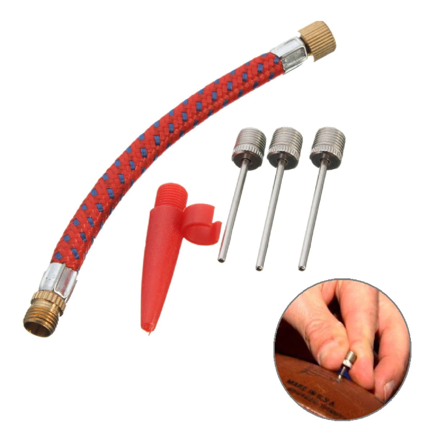 9056 Inflating Needle Pin Nozzle Basketball/Football Ball Air Pump 