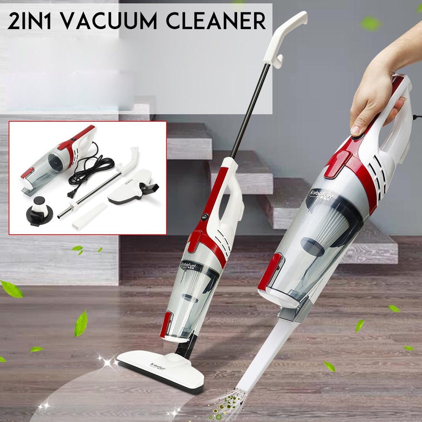 Handheld vacuum for easy cleaning