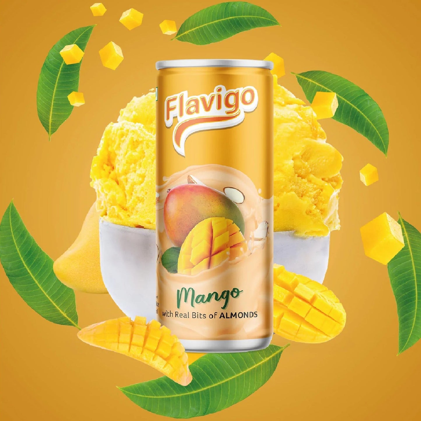 Flavigo Mango Ice Cream Milkshake (200Ml) | Ice cream shakes