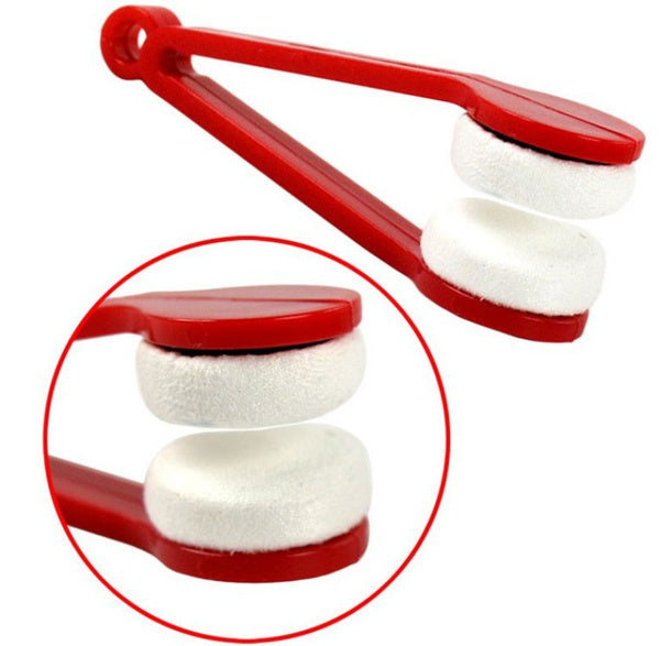 Microfiber lens cleaner for spectacles, sunglasses, portable.