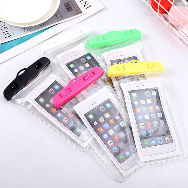 4635 Mobile Waterproof Sealed Transparent Plastic Bag/Pouch Cover for All Mobile Phones 