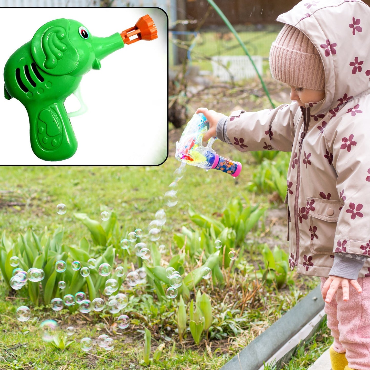 4449 Bubble Gun Elephant Hand Pressing Bubble Gun Toy for Kids Bubble Liquid Bottle with Fun Loading 