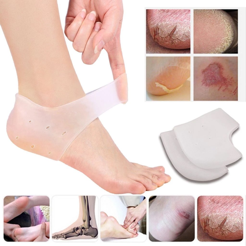 339 Moisturizing Skin Softening Silicone Gel for Dry Cracked Heel Repair (Multicolour) dopstop