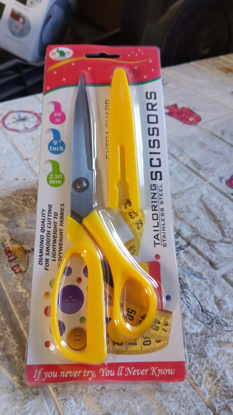 7583 Scissors for craft work paper cutter Scissor stainless steel All Purpose Ergonomic Comfort Grip Office Scissors Craft Shears Sharp Scissors (9 Inch)