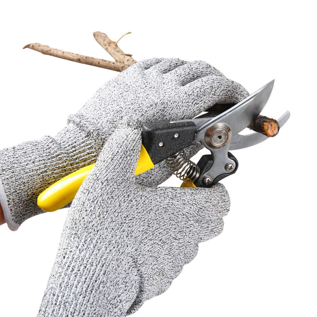 Protective gloves for handling sharp objects.