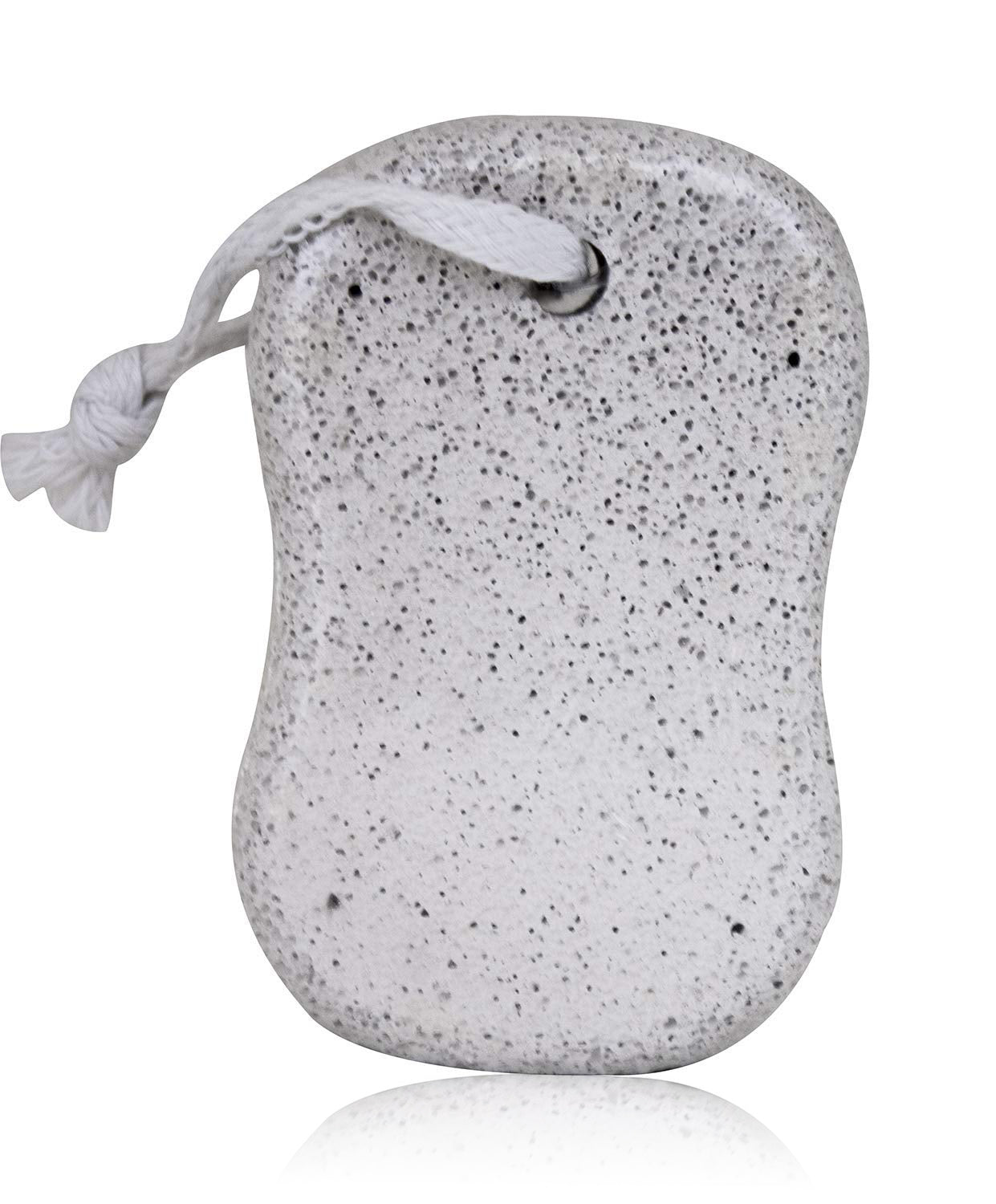 Oval foot scrubber stone with handle