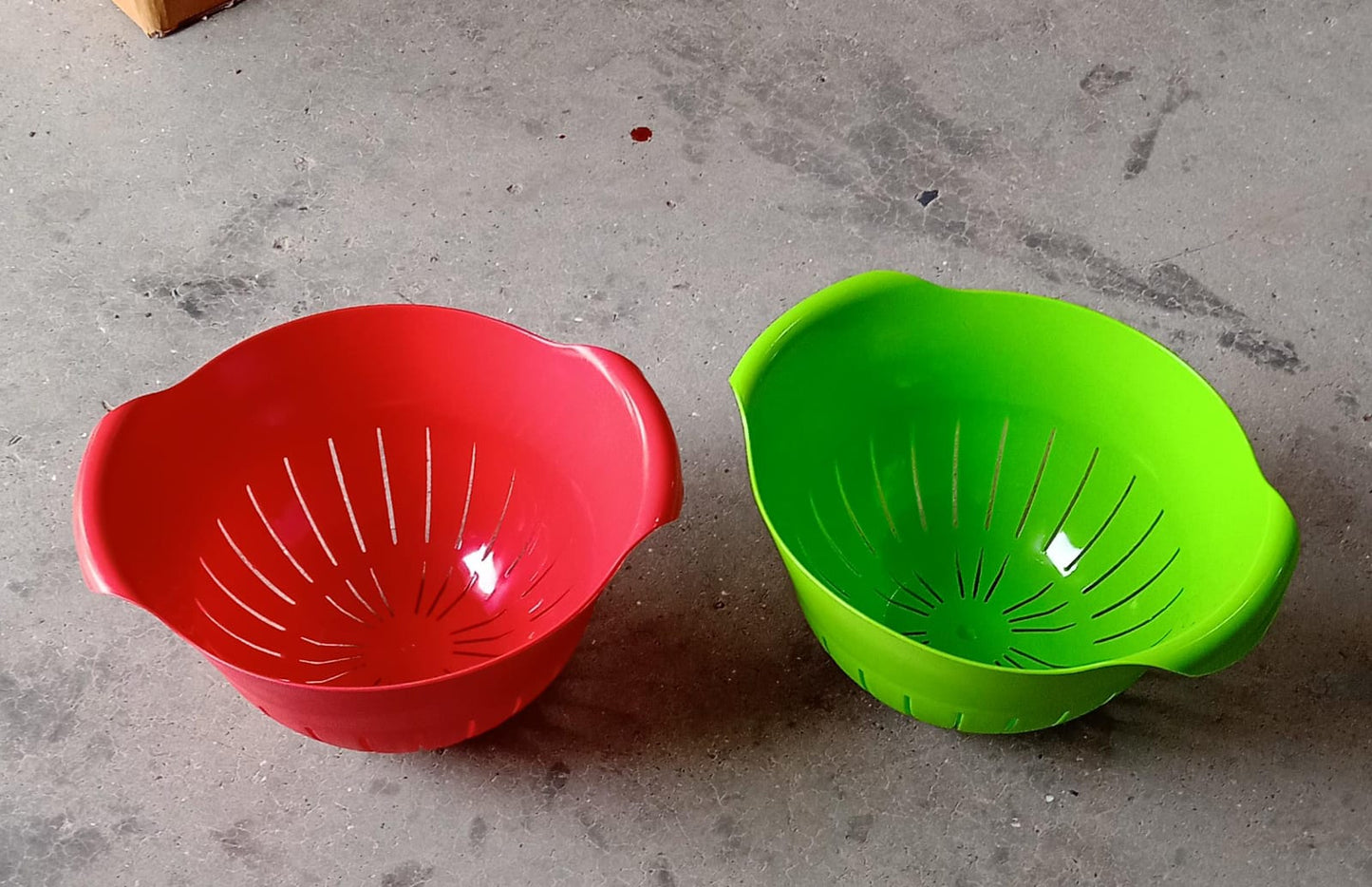 2312 Plastic Fruits Vegetable Noodles Pasta Washing Bowl & Strainer