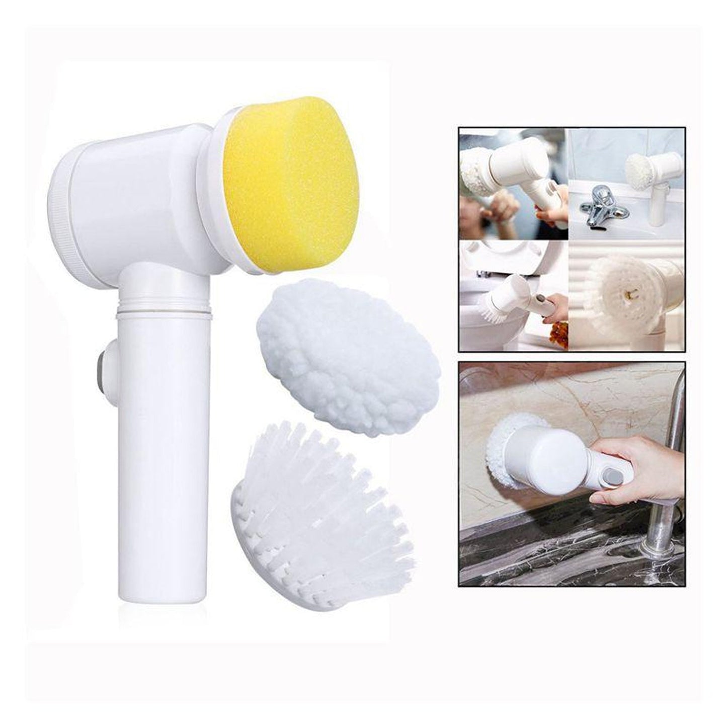 5in1 Home Kitchen Electric Cleaning Brush, Electric Spin Scrubber