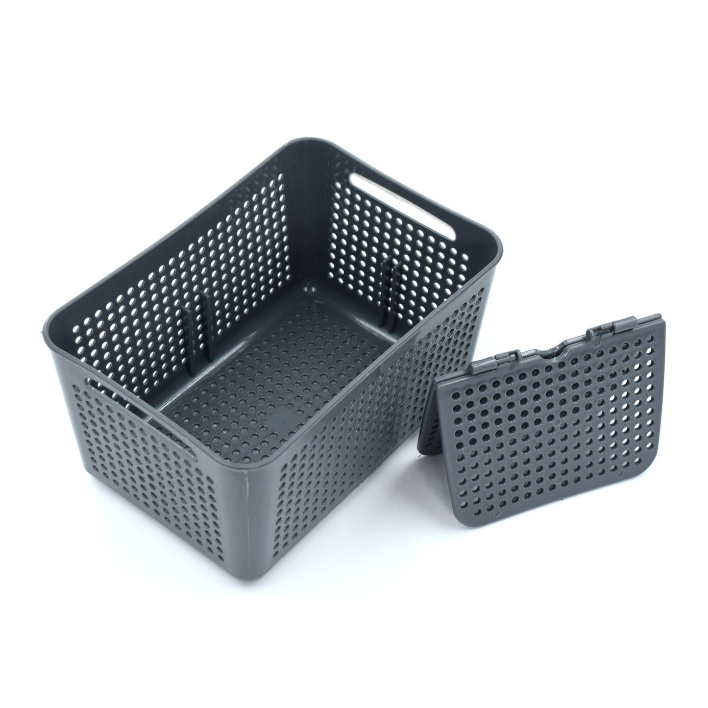 Kitchen organizer basket perfect for straining and holding produce.