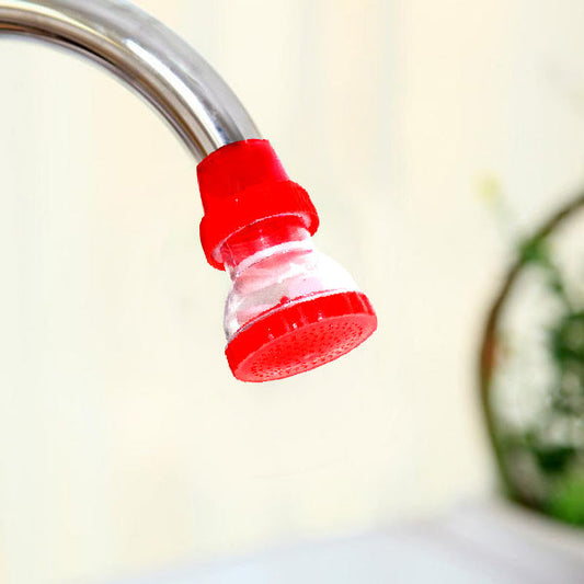 Small plastic 360-degree shower head faucet, compact.