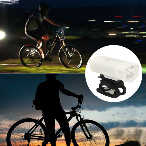 1637 USB Rechargeable Bicycle Light Set 400 Lumen Super Bright Headlight Front Lights 