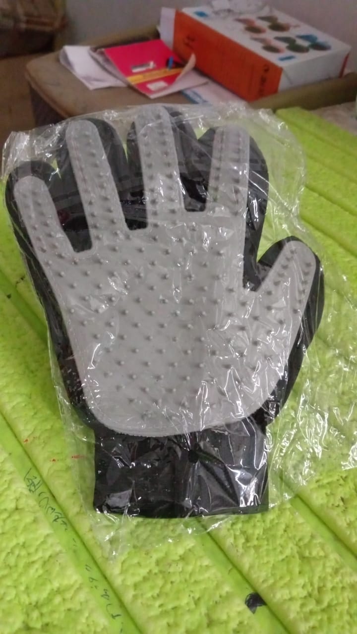 Grey  Gloves, Gloves Bathing Tool (1 Pc)