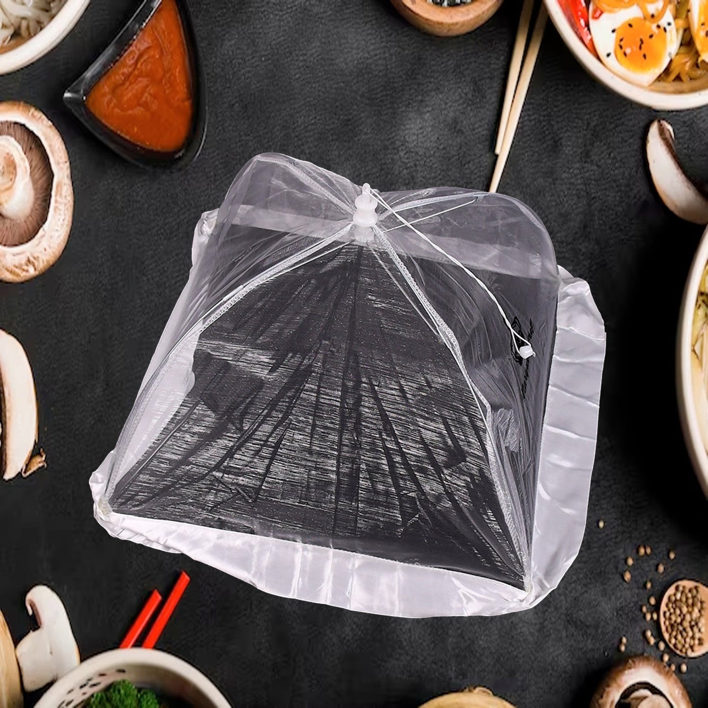 7179A  UMBRELLA FOOD COVERS MESH NET KITCHEN UMBRELLA PRACTICAL HOME USING FOOD COVER 